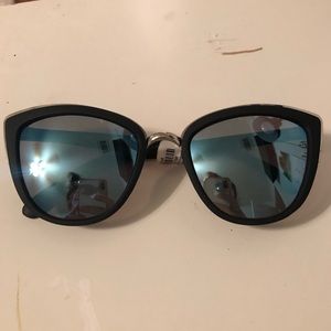 REFLECTIVE BLUE SUNGLASSES